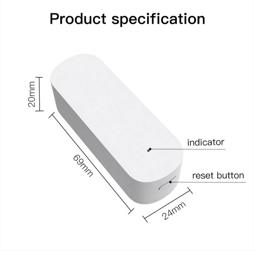 Zigbee Smart Vibration Sensor Detection Home Security System