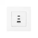Star Ring 30W/65W Fast Charging PD3.0 Wall Electrical Outlet Charger GaN Socket 3 Ports Type C USB A