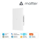 MOES Matter WiFi Smart Switch, Star Grand Series Full-Touch 10A 2200W Power Load, Neutral Required US Standard