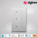 مفتاح ستارة ذكي Zigbee من سلسلة Star Feather بلوحة لمس مضادة للوهج وإضاءة خلفية انسيابية – الإصدار الأمريكي