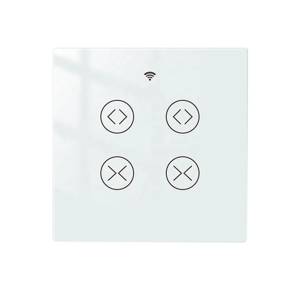 MOES TUYA EU WiFi RF 2 Gang Double Curtain Blind Switch for Roller Shutter Electric Motor Smart Life App with Google Home Alexa