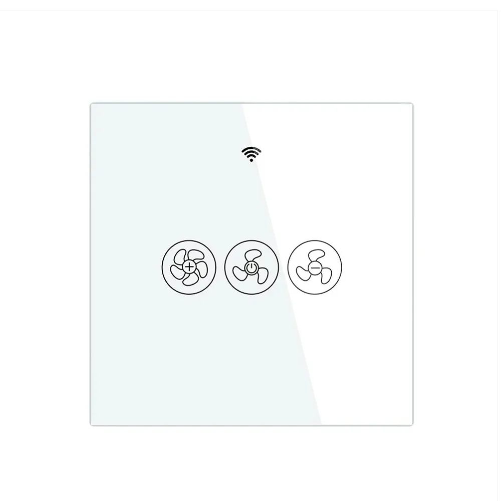 WiFi RF433 Smart Ceiling Fan Touch Switch Single Pole Neutral Wire Required  EU