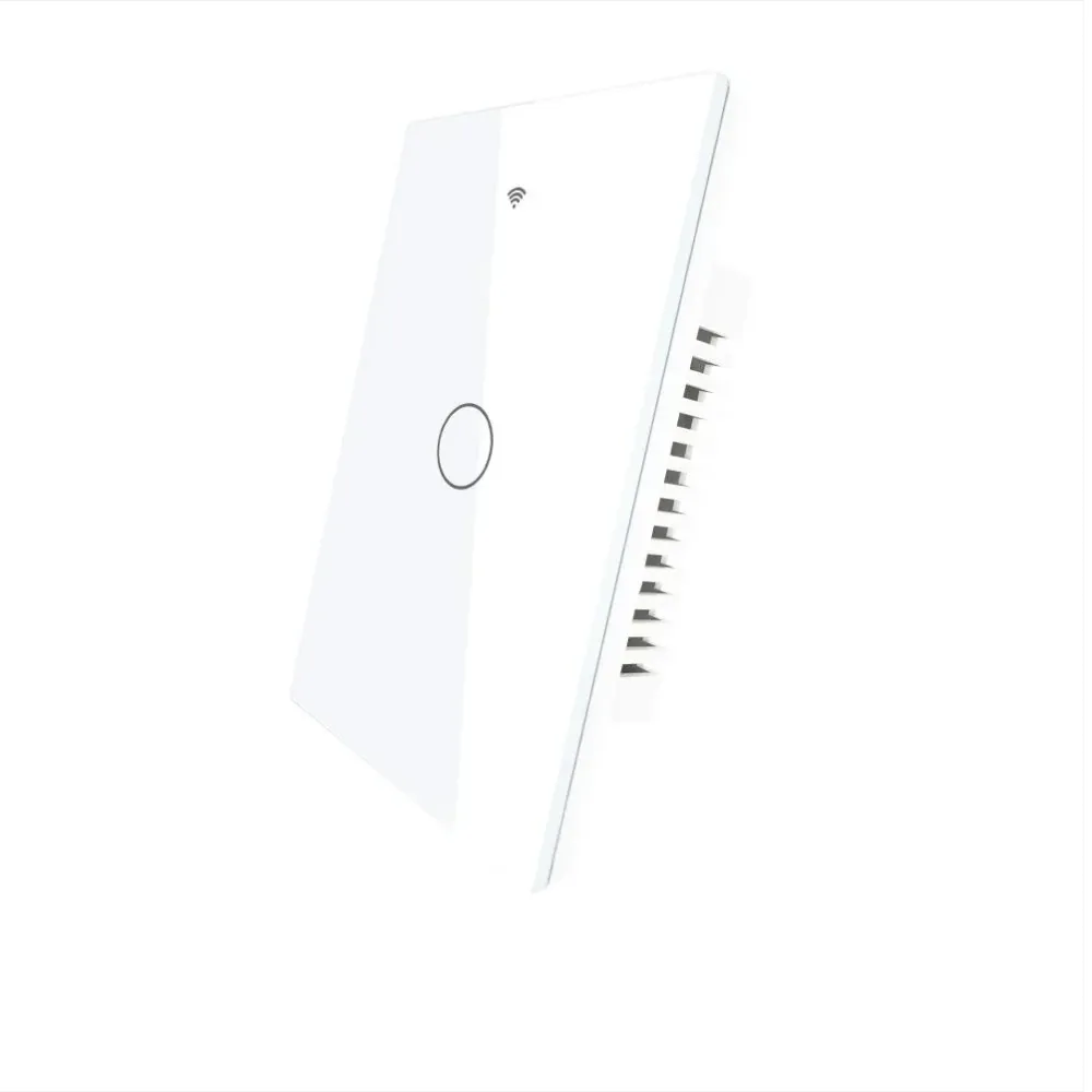 [WRS-US1-L-WH] مفتاح إنارة ذكي Matter WiFi بلوحة زجاجية – مقاس أمريكي ويتطلب سلكاً محايداً (أبيض, 1  مفتاح)