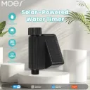 Tuya US/UK WiFi Solar Power Water Timer Meter IP65 Waterproof Brass Inlet With Soil Temperature Humidity Sensor Detector