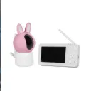 MOES Tuya WiFi Smart Baby Pet Monitor Security Camera With 4.5 Inch LCD Screen PTZ Zoom Temperature Sensor Lullaby