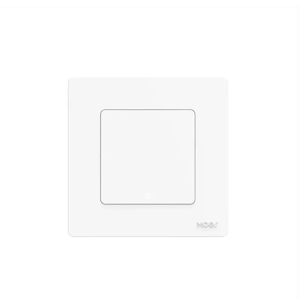 [ZT-SR-EU1-WH] New Star Ring ZigBee 3.0 Smart Push Button Switch – Embedded Touch & Scene Switch (White, 1Gang)