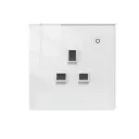 ZigBee Smart Wall Socket – Glass Panel with Power Monitor, Hub Required 