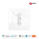 مفتاح ستائر ذكي ZigBee – لوحة لمس زجاجية مقوسة 2.5D، يدعم RF433