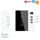 مفتاح ستائر/رول/شتر ذكي ZigBee RF433 – تحكم متعدد، يتطلب سلك محايد، إصدار أمريكي