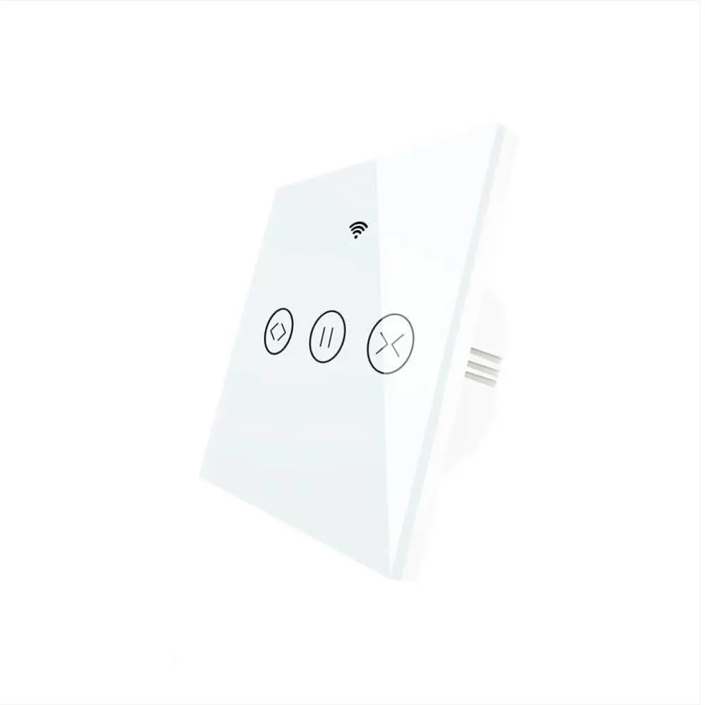 WiFi RF433 Smart Curtain/Blinds/Roller Shutter Touch Switch – Single Pole, Neutral Wire Required, EU 