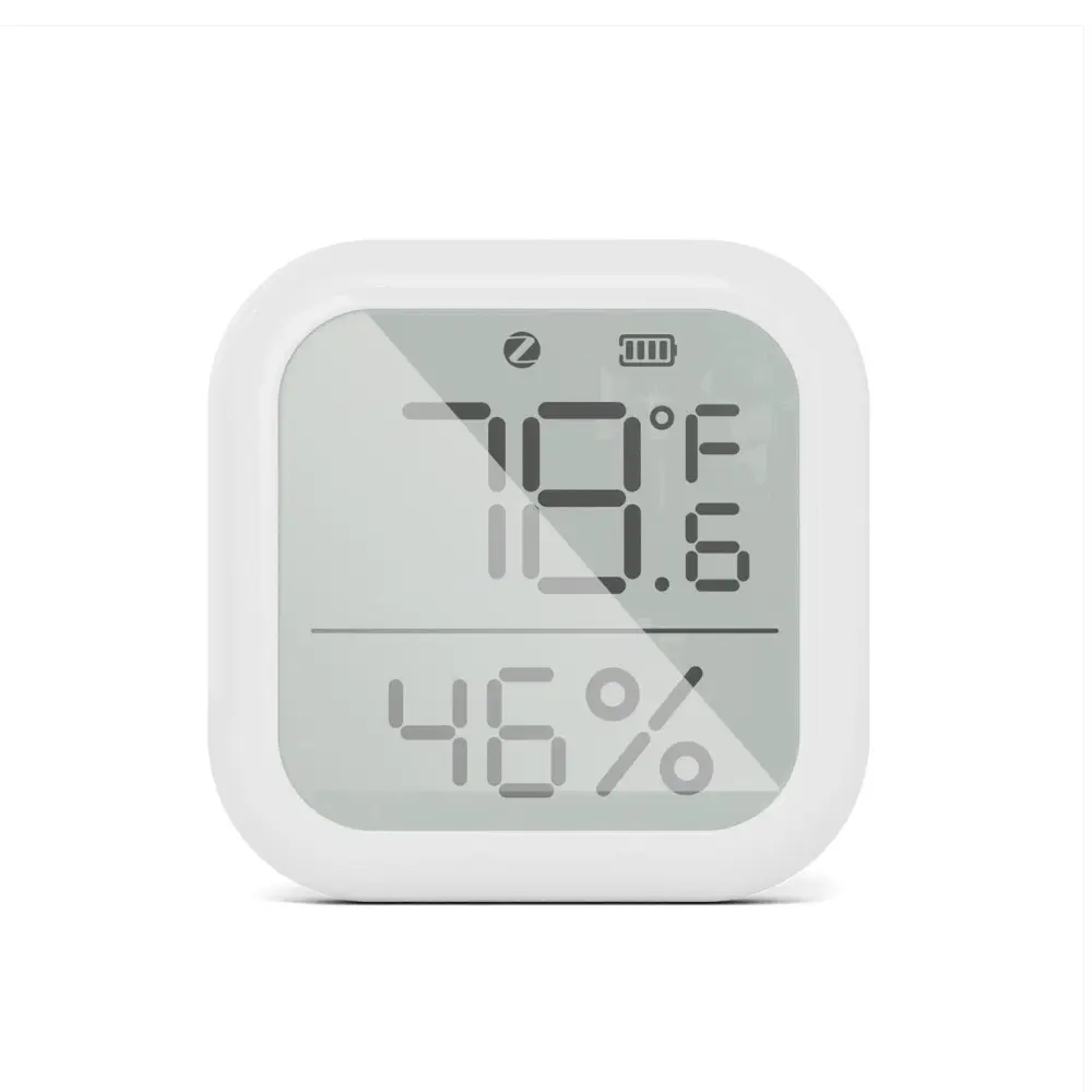[ZSS-KB-TH-LF-C] ZigBee Smart Temperature and Humidity Sensor Indoor Hygrometer Thermometer Detector  (Square)
