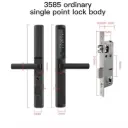 WiFi Smart Narrow Side Fingerprint Coded Door Lock Remote Control Waterproof Two Handle Optional 