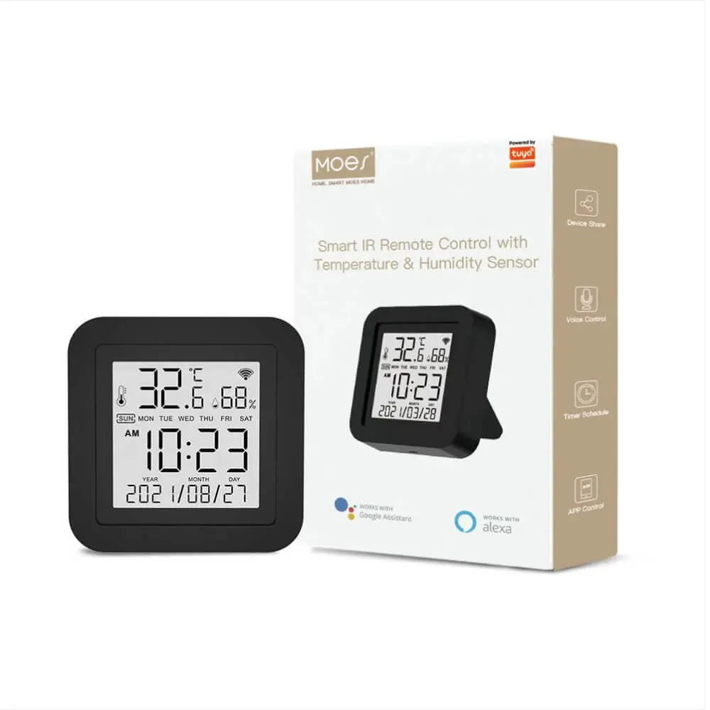 Wi-Fi Smart IR Remote Control with Temperature and Humidity Sensor for Air Conditioner TV AC 