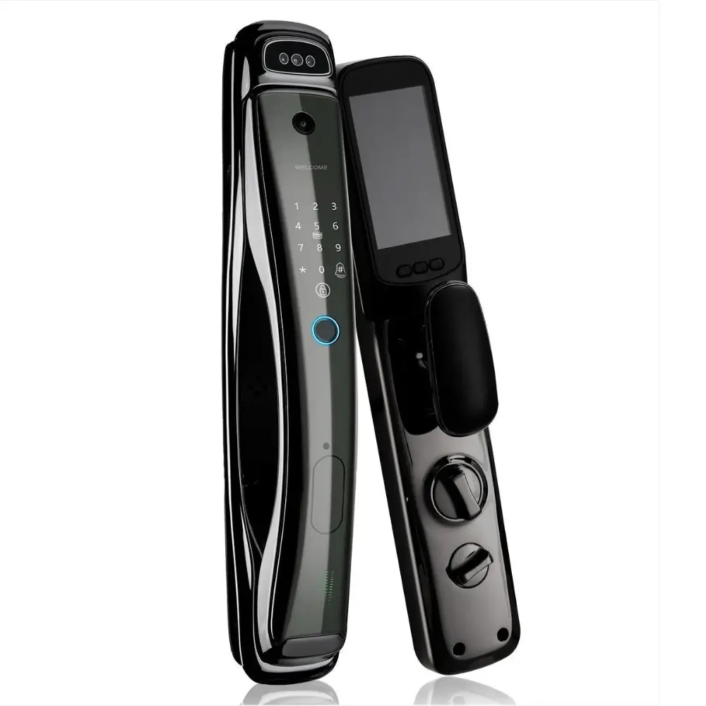 WiFi Smart Security Door Lock 3D Face Recognition Fingerprint Wake Infrared Night Vision