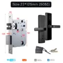 WiFi Smart Door Lock Fingerprint Remote Unlock Antihijack Tamper Alarm Multiple Unlocking 