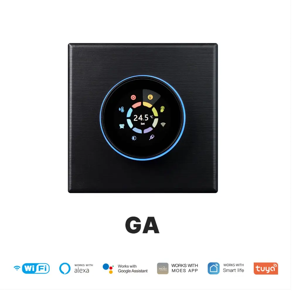 WiFi Smart Home Heating Knob Thermostat Temperature Controller For Water Gas Boiler Electric Heating 