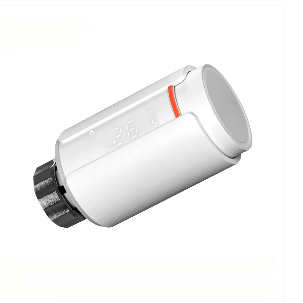 [ZTRV-S01-WH] ZigBee Smart Thermostatic Radiator Valve TRV Programmable App Remote Temperature Controller 