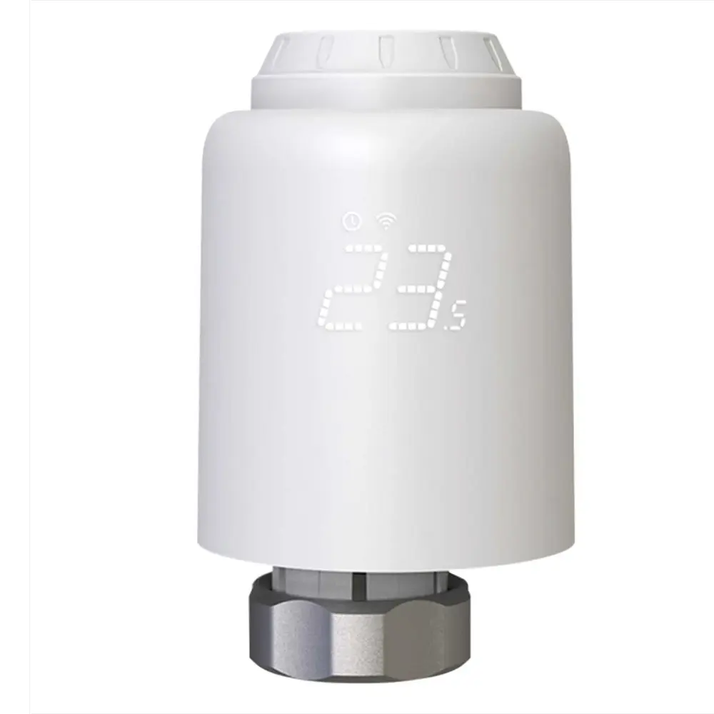 WiFi Smart Thermostatic Radiator Valve Anti-scale Mode Rotatable Screen Digital Heating TRV 