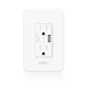 WiFi Smart Wall Power Socket – Dual USB + 2 Plug Outlets, 15A