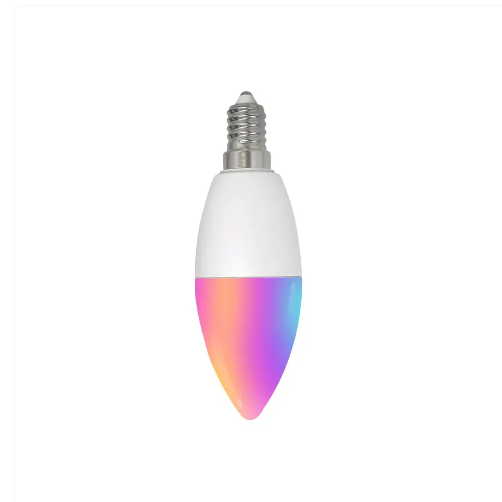 ZigBee Smart E14 Candle LED Light Candle Bulb 5W RGBCCT 2200-6500K Alexa Google Voice Control 