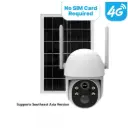 4G Solar Outdoor Security Camera – 7800mAh Battery + 7W Solar Panel, IP65 Waterproof, 360° PTZ, No WiFi Needed, SIM-Free Version for Southeast Asia 