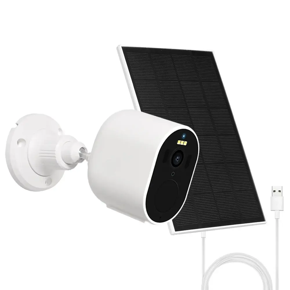 WiFi 4MP Outdoor Smart Camera – Solar Charging, IP65 Waterproof, Human Detection