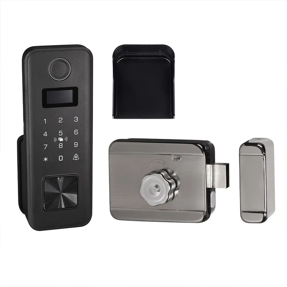 Tuya Bluetooth Smart Fingerprint Door Lock Password IPX4 Waterproof App Remote Control Unlock Key IC Card Entry Apartment