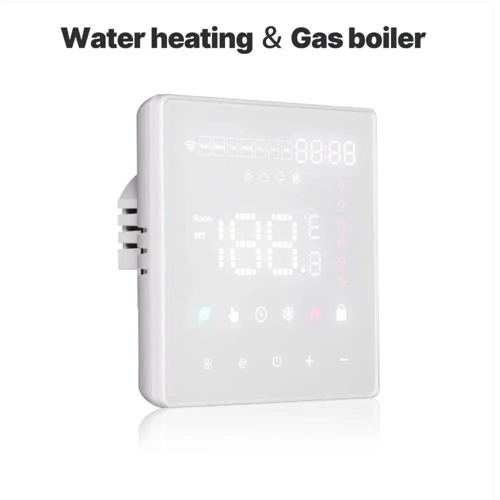 [ZHT-S01-GAC] Zigbee Smart Thermostat Programmable Temperature Controller Water Boiler Electric Heating (Water Floor Heating & Gas Boiler Heating)
