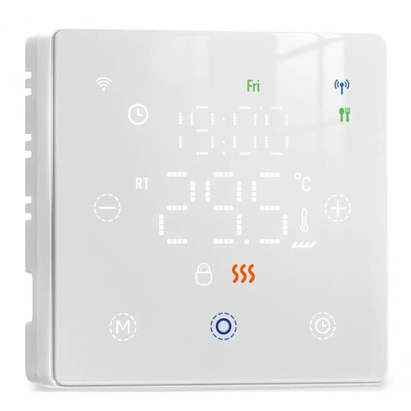 Tuya Smart Life WIFI room thermostat on batteries white 