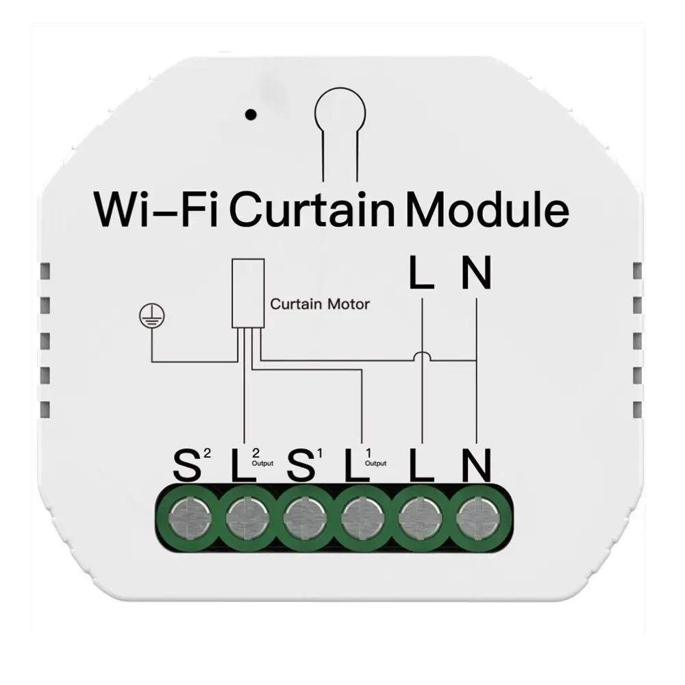 MOES WiFi Mini DIY Smart Curtain Switch Module APP Voice Control Electric Curtain Motor Relay