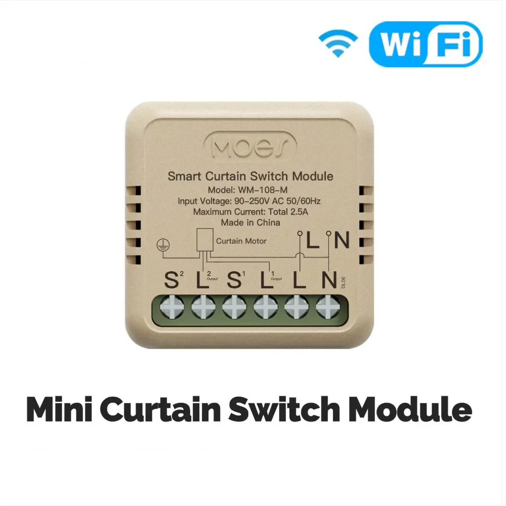 [WM-108-M] WiFi Smart Curtain Switch Module Mini Design App Remote Control 