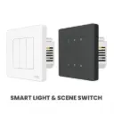 ZigBee Star Ring Smart Light Switch & Scene Controller, Neutral Wire Required, 2 Switches Association 