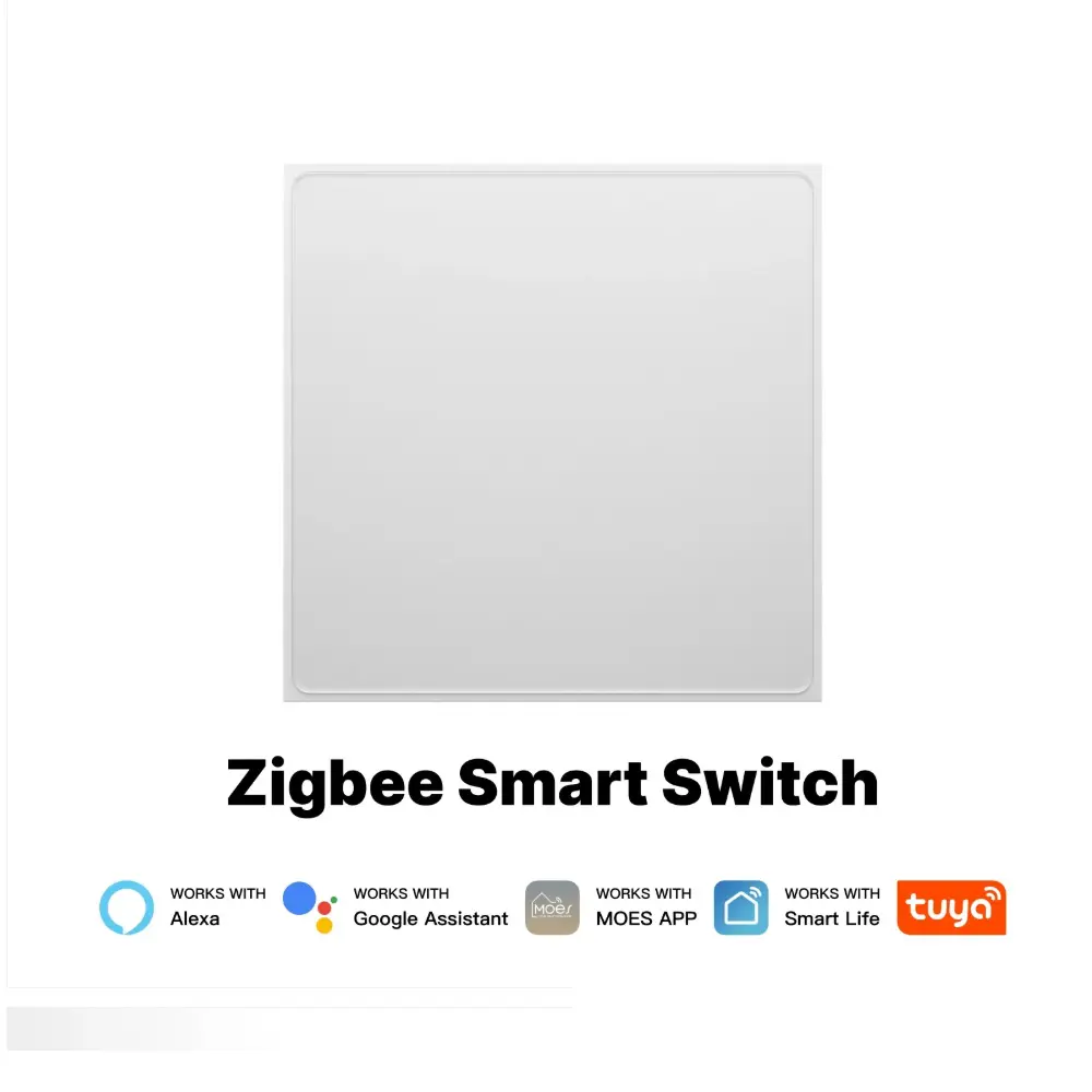 Star Feather Series ZigBee Smart Switch Push Button With Neutral Light Scene 2in1 Switch EU Version 