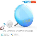 WiFi Smart Wake-Up Clock – 7-Color Light, Natural Sounds, FM Radio