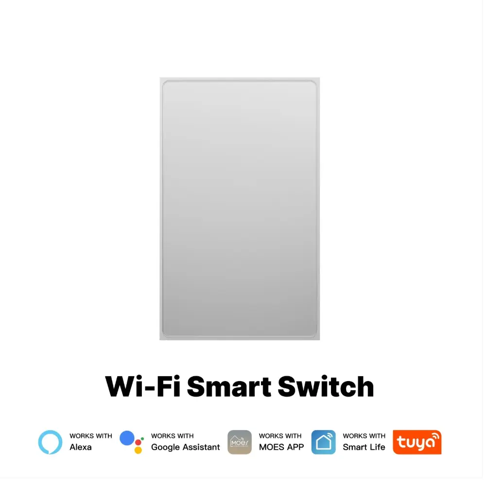 WiFi Star Feather Series Smart Switch Push Button With Neutral Light Scene 2in1 Switch US Version 