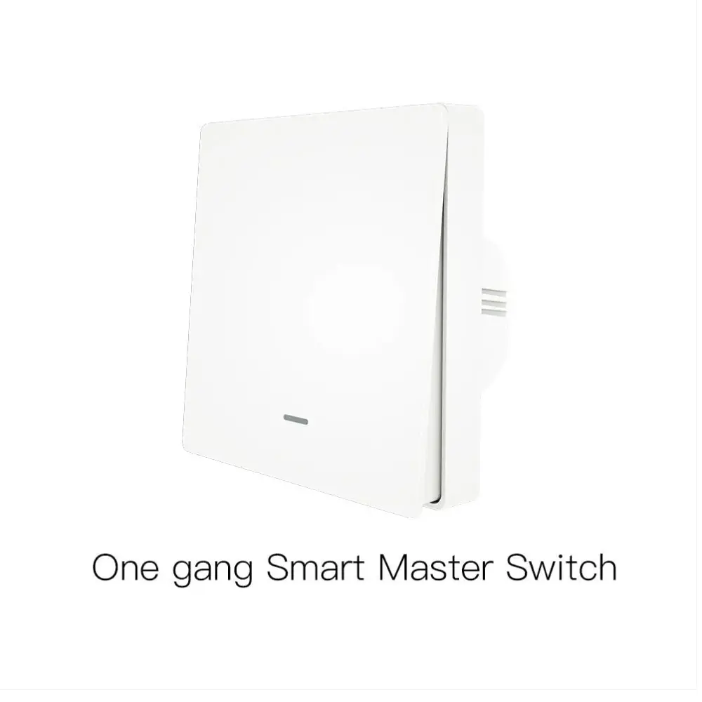 [WRS-B-EU1-WH] WiFi RF433 Smart 2-Way Multi-Control Push Button Light Switch – Neutral Wire Required, EU (White, 1Gang)