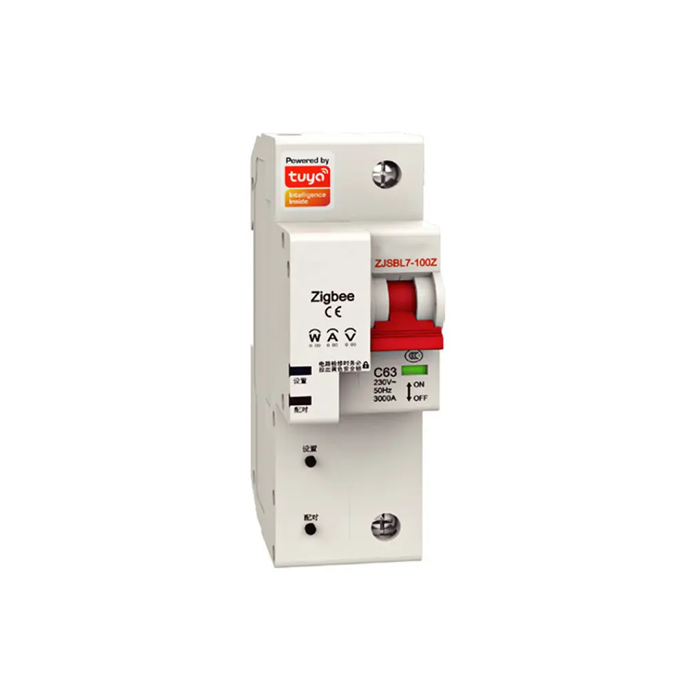 Tuya ZIGBEE Electrical Breakers Circuit Breaker 1P100A with Power Meter and Leakage protection