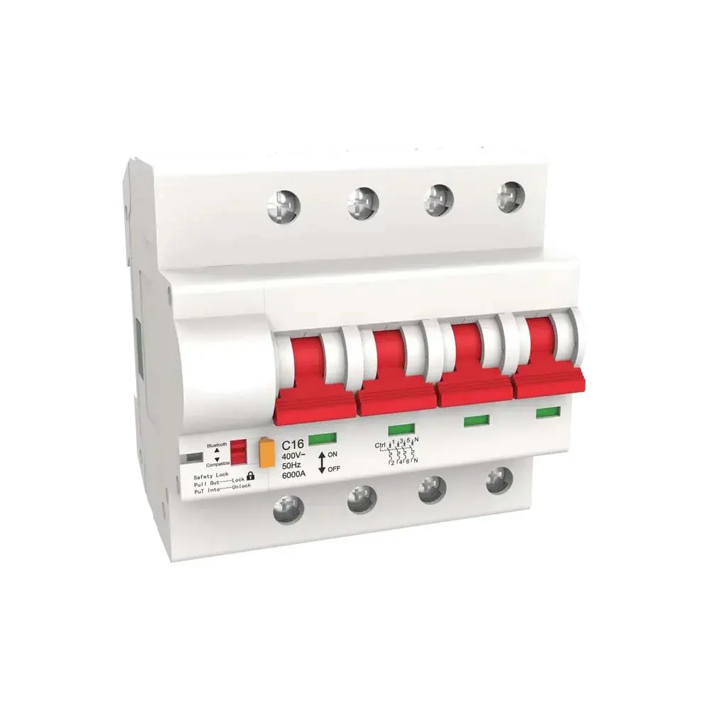 [WCB-SC-4P100] قاطع دائرة ذكي WiFi رباعي الأقطاب 4P، من 10A حتى 100A – حماية