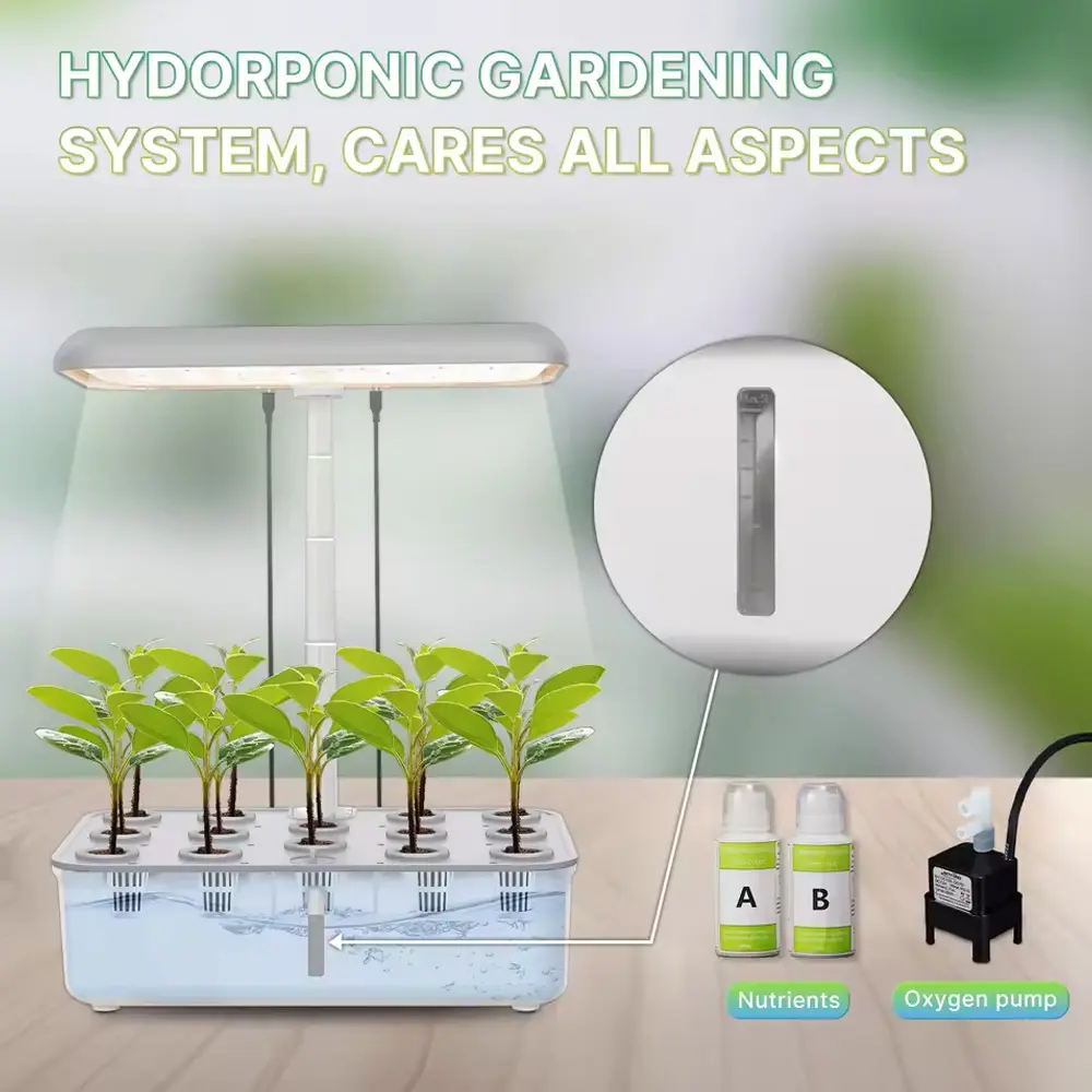 MOES Tuya Smart Plant Growth Machine Garden Hydroponics Growing System Indoor Herb Timing LED Grow Lights for Home Flower Pots
