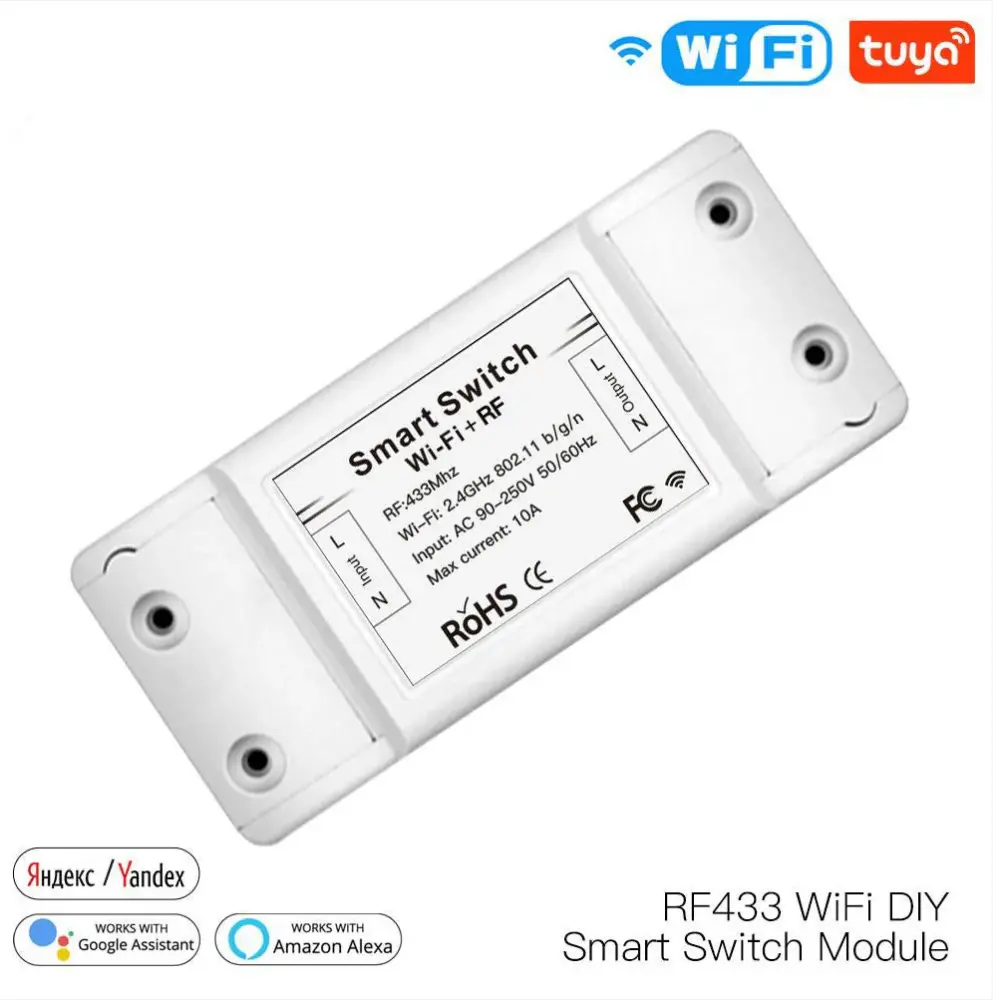 WiFi RF DIY Smart Light Switch Module Universal Breaker Timer Works with Alexa Google Home