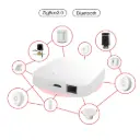 Smart Wired Multi-mode Gateway ZigBee WiFi BLE Mesh Hub Away Stay Home Security Protect Mode 