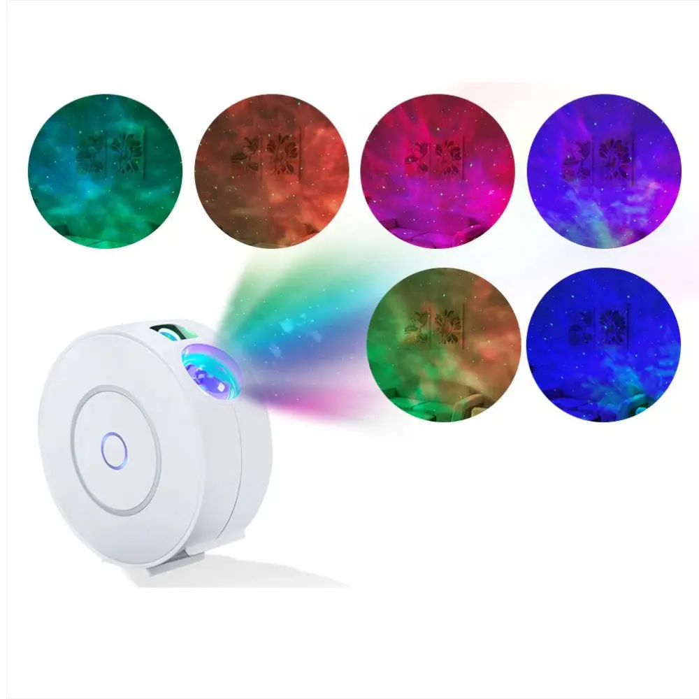 [WL-NX-EUSP] WiFi Smart Round Star Projector – Galaxy Nebula & Ocean Wave (EU)