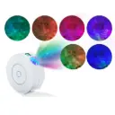 WiFi Smart Round Star Projector – Galaxy Nebula & Ocean Wave