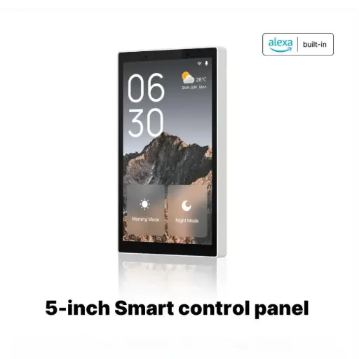 [CCP-US-AVS] Smart Home 5-Inch Touchscreen Control In-wall Smart Panel with Alexa Built-in 