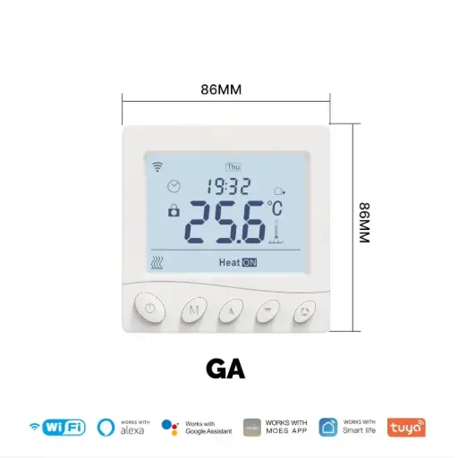 WiFi Thermostat Room Temperature Controller Water/Electric/Gas Boiler Floor Heating App Control 