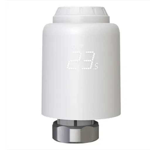 [WTRV-PJ-603] WiFi Smart Thermostatic Radiator Valve Anti-scale Mode Rotatable Screen Digital Heating TRV 