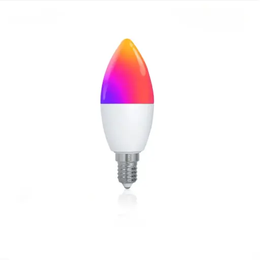 [MWB-TDC6-RCW-E14] Tuya Matter WiFi Smart LED E14 Dimmable Light Bulbs 2700-6500K+RGB 