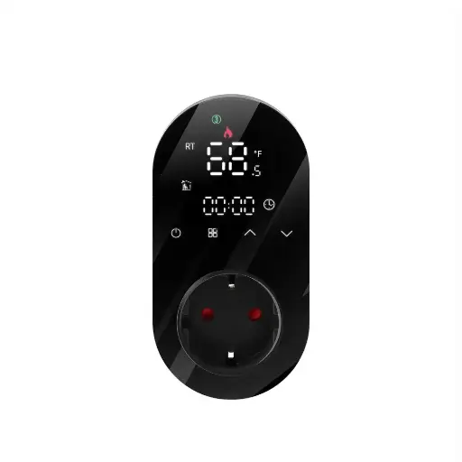 Programmable Smart WiFi LED Thermostat Plug Outlet Wireless Electric Plug-in Thermostat Socket 