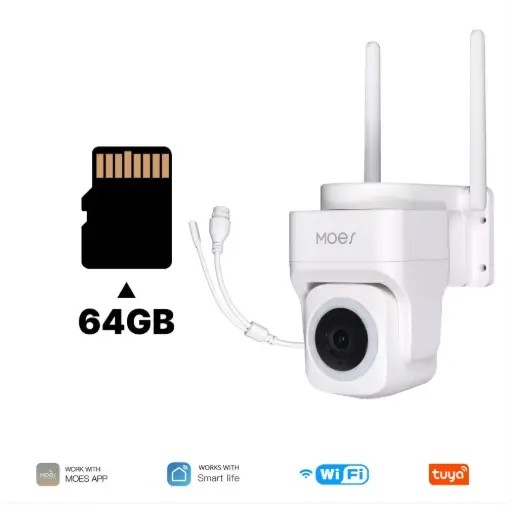 [WCM-B66] كاميرا مراقبة خارجية ذكية WiFi بدقة 3 ميجابكسل، بمنفذ RJ45، مقاومة للماء IP65، بمعيار أوروبي