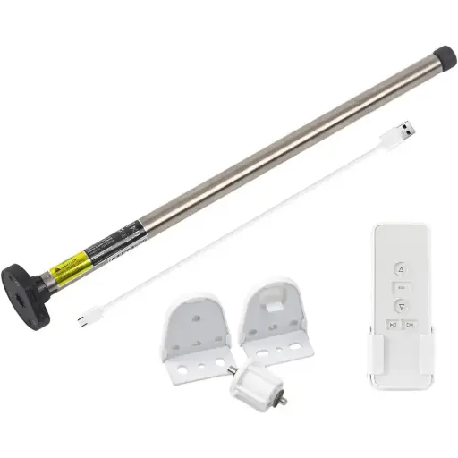 [RC-AM15] AM15 RF Battery Motor Build Re-Chargeable Wireless Motor for Mini Blinds Compatible with 17mm and 25mm Roller Tube 